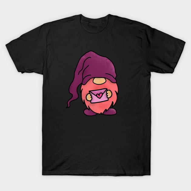 Valentine's Day Gnome T-Shirt by Mey Designs